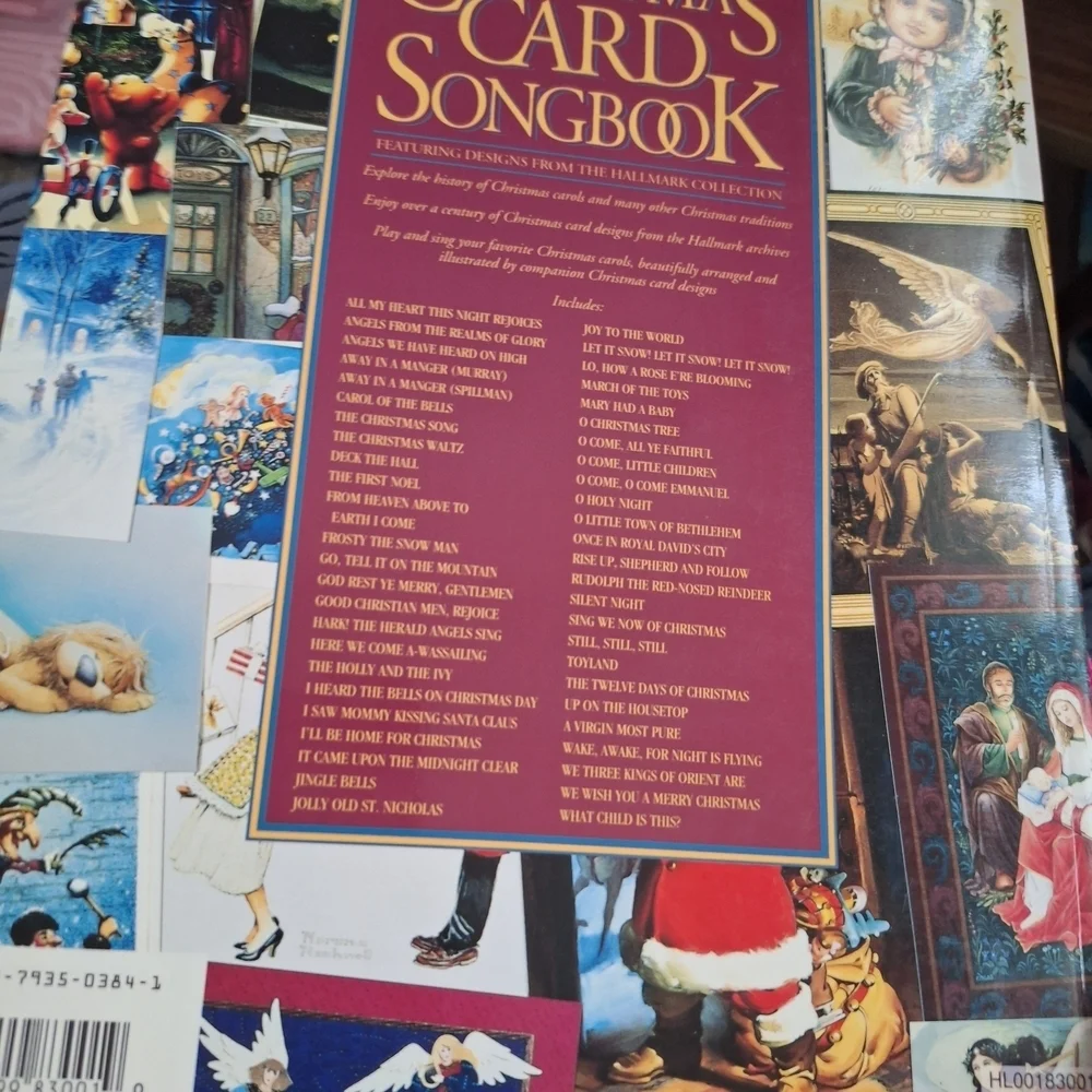 Hallmark Christmas Card Songbook - Multicolor